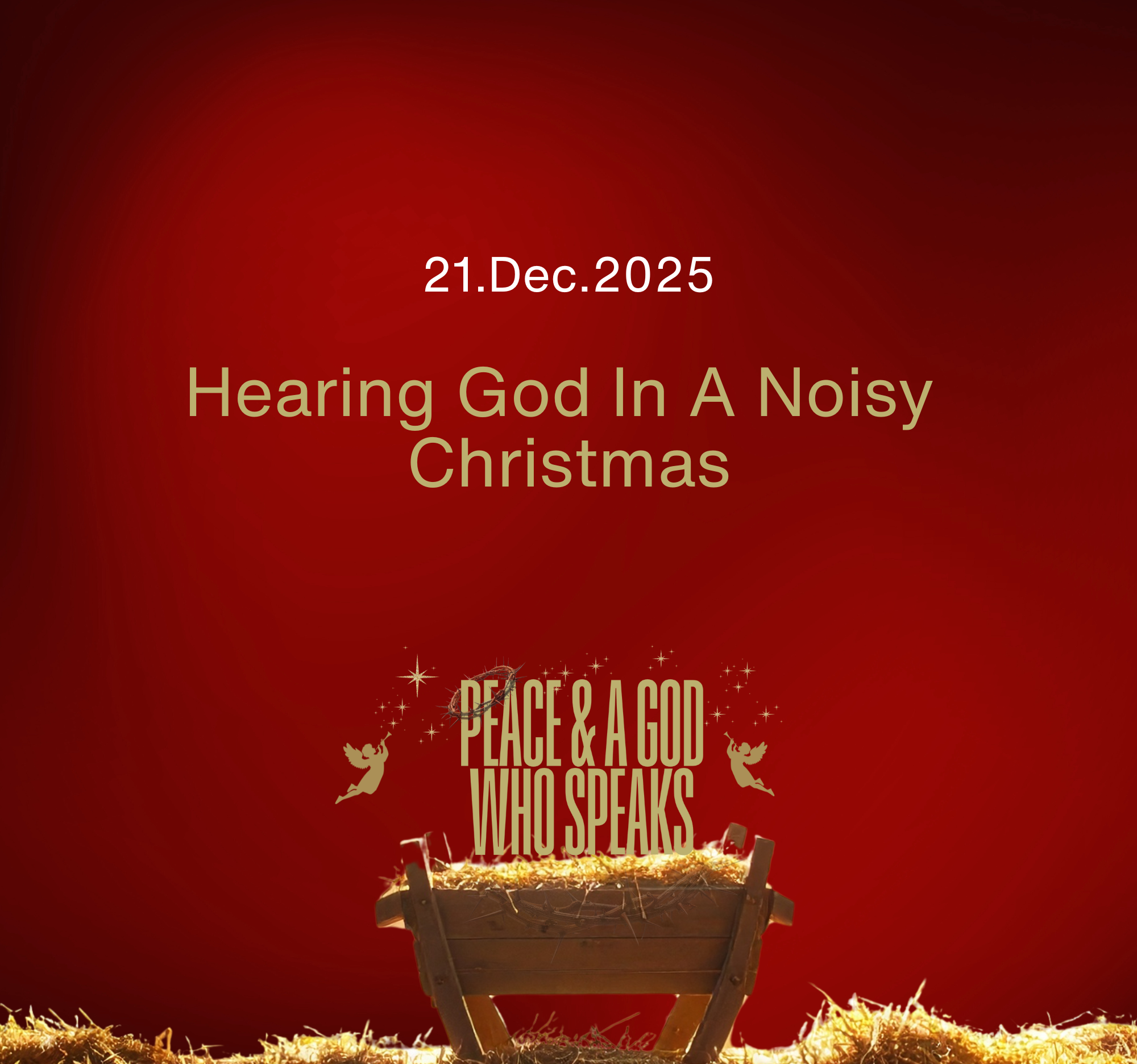 Hearing God In A Noisy Christmas