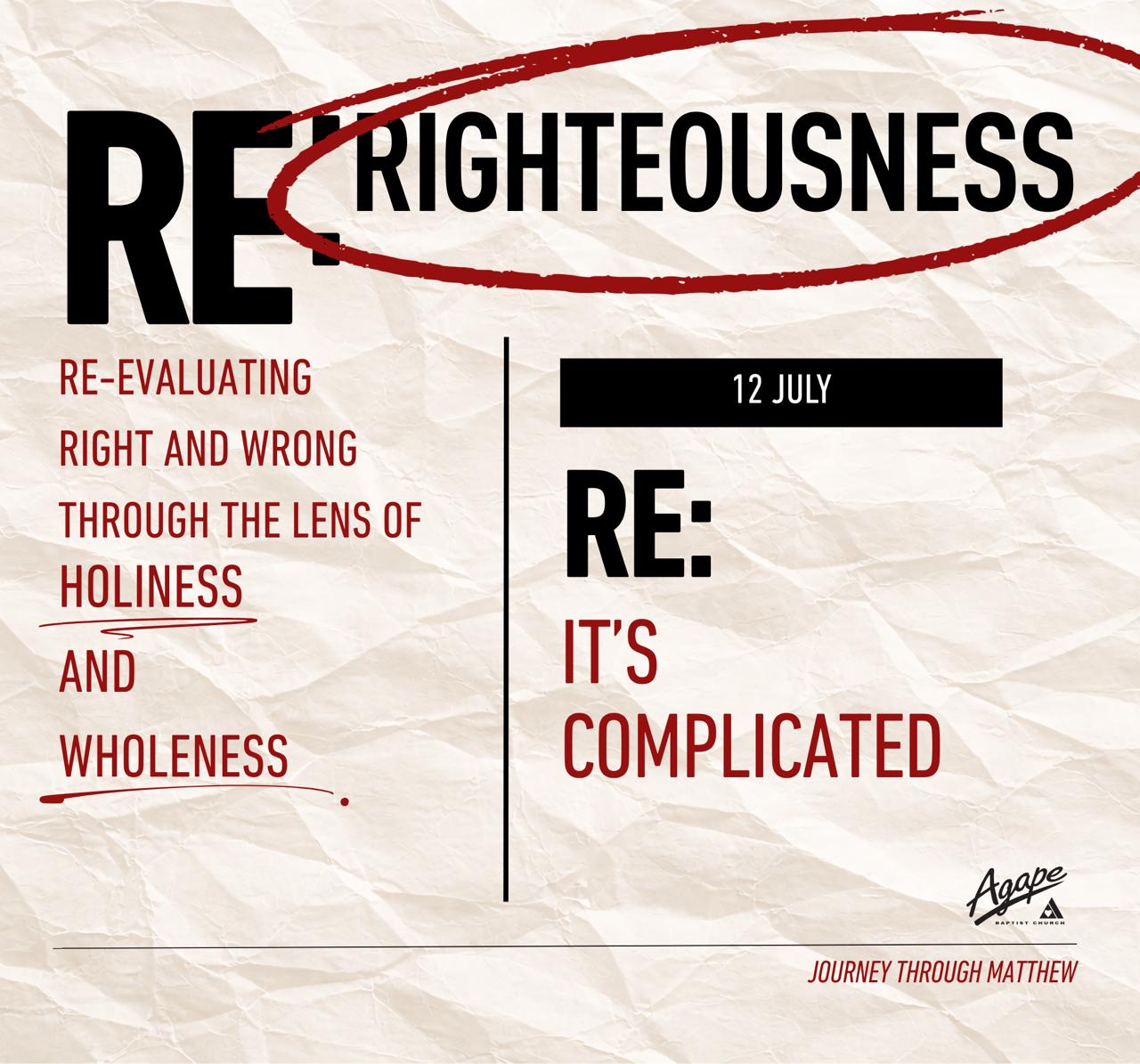 RE: IT’S COMPLICATED