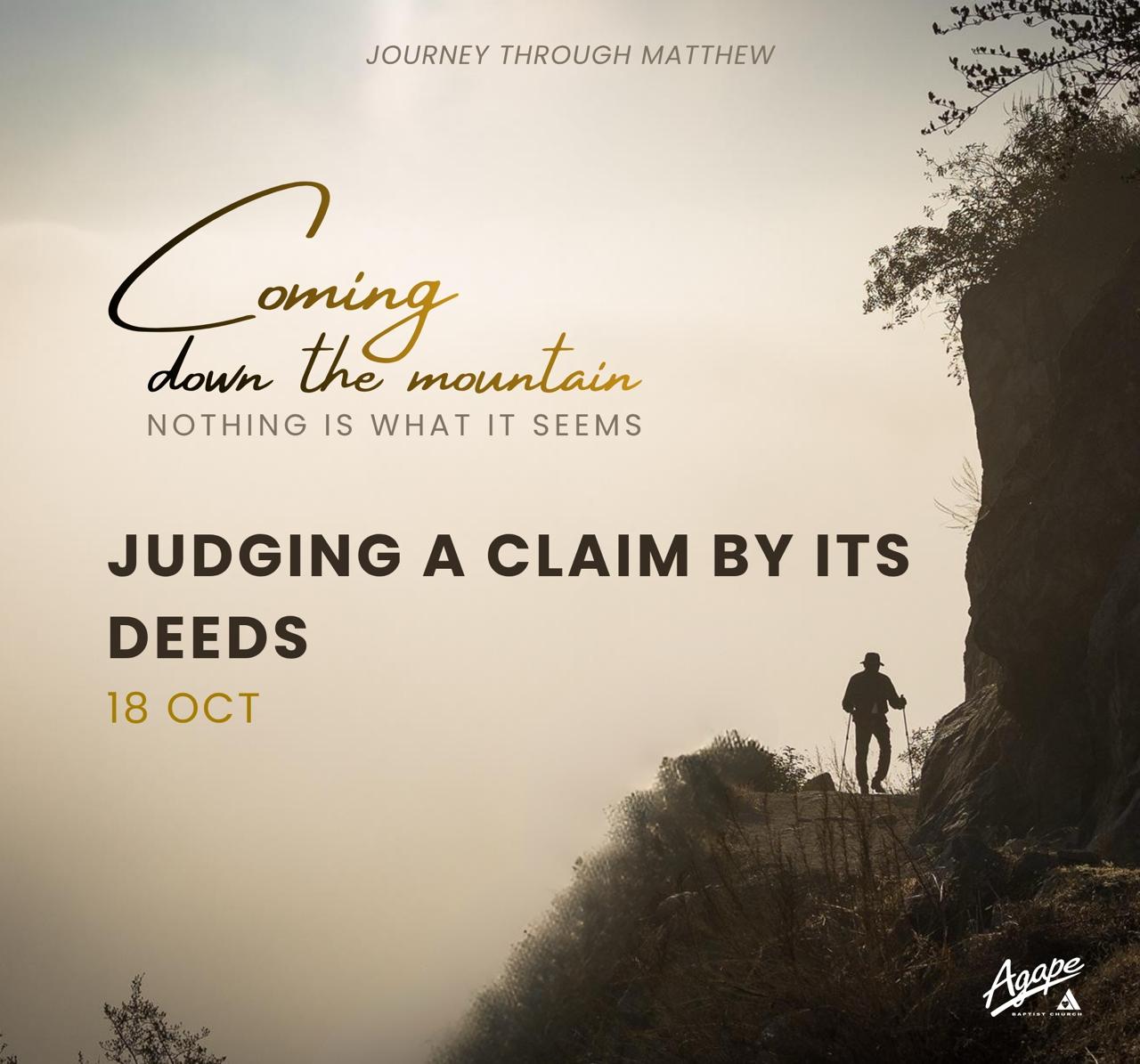 Judging A Claim By Its Deeds